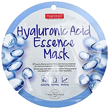 Düfte, Parfümerie und Kosmetik Feuchtigkeitsspendende beruhigende und vitalisierende Tuchmaske für das Gesicht mit Hyaluronsäure, Kollagen und Vitamin E - Purederm Hyaluronic Acid Essence Mask