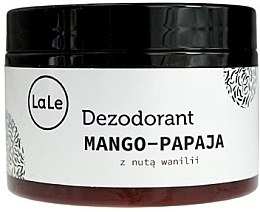 Düfte, Parfümerie und Kosmetik Creme-Deodorant Mango-Papaya mit Vanille - La-Le Cream Deodorant