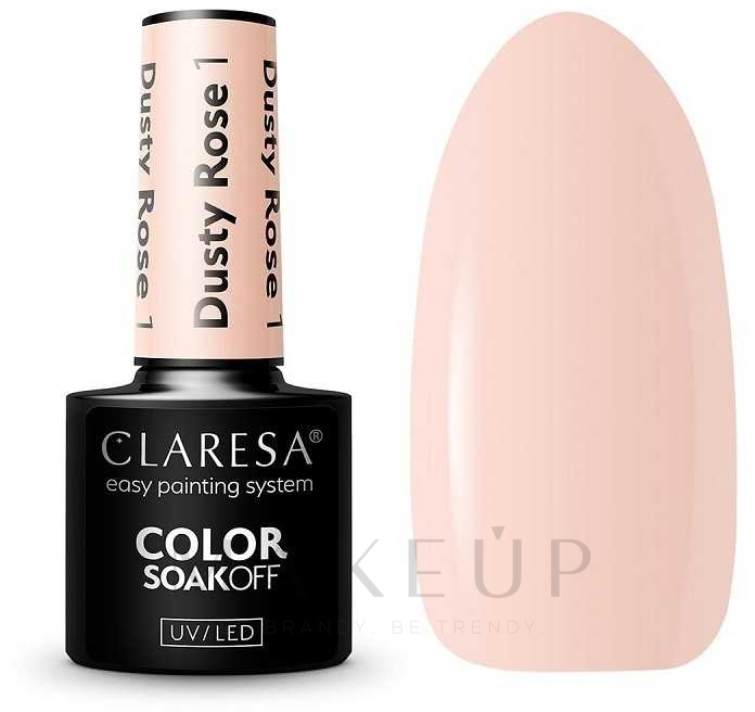 Gellack für Nägel - Claresa Dusty Rose Soak Off UV/LED Color — Bild 1