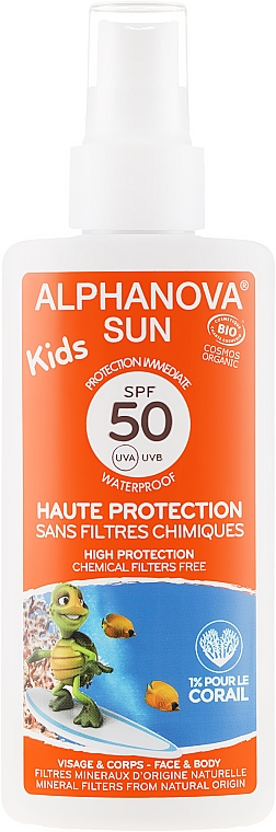 Sonnenschutzspray für Kinder SPF 50 - Alphanova Sun Kids SPF 50+ — Bild N1