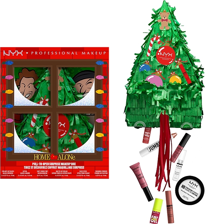 Adventskalender, 12 Produkte - NYX Professional Makeup Home Alone Pull-To-Open Surprise Makeup Box — Bild N2