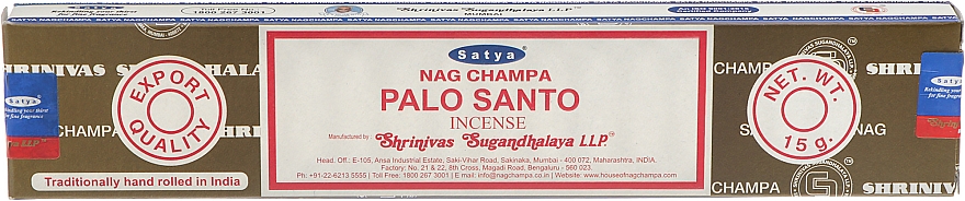 Duftstäbchen Palo Santo - Satya Palo Santo Incense — Bild N1