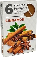 Teekerze Zimt 6 St. - Admit Scented Tea Light Cinnamon — Bild N1