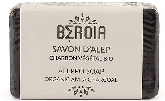 Seife mit Bio-Aktivkohle - Beroia Aleppo Soap With Organic Charcoal — Bild N1
