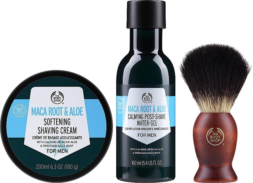 Gesichtspflegeset - The Body Shop Cool & Calm Shaving Gift Christmas Gift Set  — Bild N2