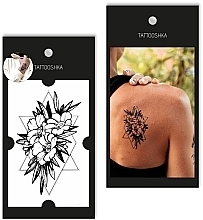 Düfte, Parfümerie und Kosmetik Temporäres Tattoo Blumen in Grafiken - Tattooshka