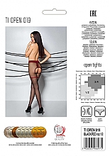 Erotische Strumpfhose mit Ausschnitt Tiopen 019 20 Den black/red - Passion — Bild N2