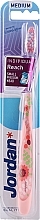 Zahnbürste mittel mit Schutzkappe rosa mit Blume - Jordan Individual Reach Toothbrush — Bild N1