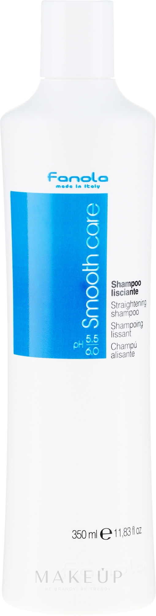 Glättendes Shampoo mit Baumwollsamenöl für widerspenstiges Haar - Fanola Smooth Care Straightening Shampoo — Bild 350 ml