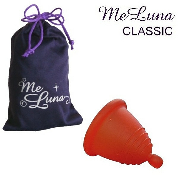 Menstruationstasse Größe M rot - MeLuna Classic Shorty Menstrual Cup Ball — Bild N1