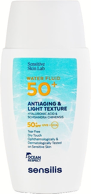 Sonnenschutz-Fluid für das Gesicht - Sensilis Antiaging & Light Texture Water Fluid 50+ — Bild N1