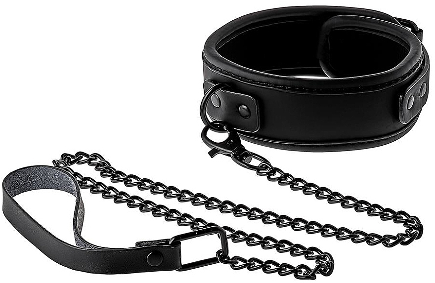 Halsband mit Leine  - Dream Toys Blaze Collar And Leash Black — Bild N3