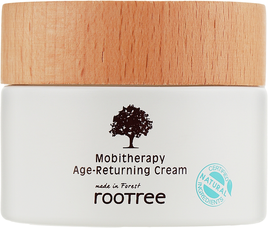 Anti-Falten-Gesichtscreme mit koreanischem Dendropanax-Extrakt - Rootree Mobitherapy Age-Returning Cream — Bild N1