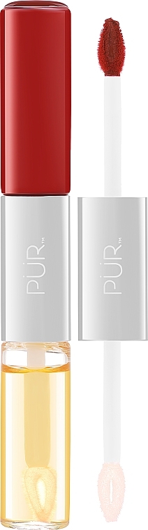 4in1 matter Lippenstift und Lippenöl - Pur 4-in-1 Lip Duo Dual-Ended Matte Lipstick & Lip Oil — Bild N1