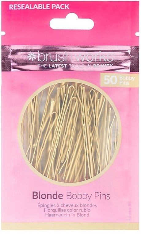 Haarnadeln golden - Brushworks Blonde Bobby Pins — Bild N1