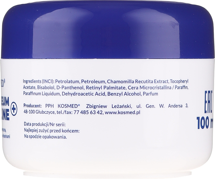Kosmetische Vaseline für Gesicht, Hände und Körper - Kosmed Petroleum Vaseline — Bild N2