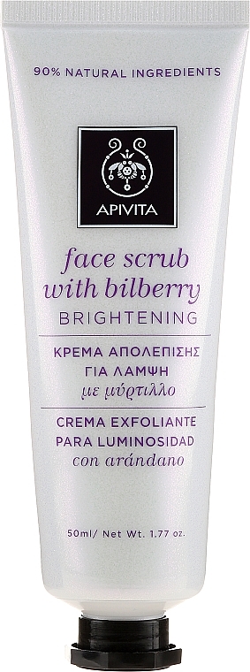 Aufhellendes Gesichtspeeling mit Heidelbeere - Apivita Face Scrub With Bilberry — Bild N3