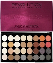 Lidschattenpalette - Makeup Revolution Ultra 32 Shade Palette Flawless 2 — Bild N1