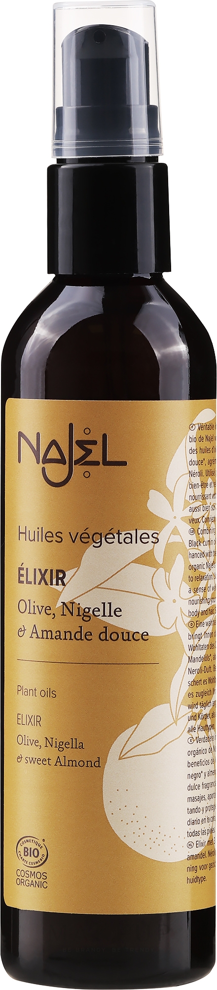 Beruhigendes und nährendes Körperelixier-Spray mit 3 Ölen - Najel Three Oils Elixir — Bild 125 ml