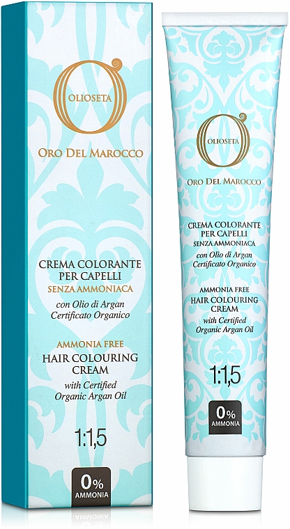 Ammoniakfreie Creme-Haarfarbe mit Bio-Arganöl - Barex Italiana Olioseta 1:1.5