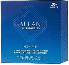 Düfte, Parfümerie und Kosmetik Wiederverwendbarer Schaumstoff-Duschschwamm - Spongelle Homme Collection Gallant