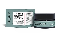 Düfte, Parfümerie und Kosmetik Balsam-Maske für Gesicht und Körper mit Erdbeere - Herbliz Superseed Beauty Balm & Overnight Mask