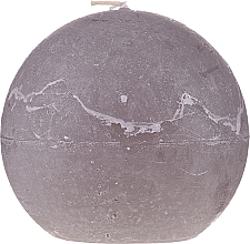 Naturkerze in Kugelform 12 cm grau - Ringa Grey Candle — Bild N1