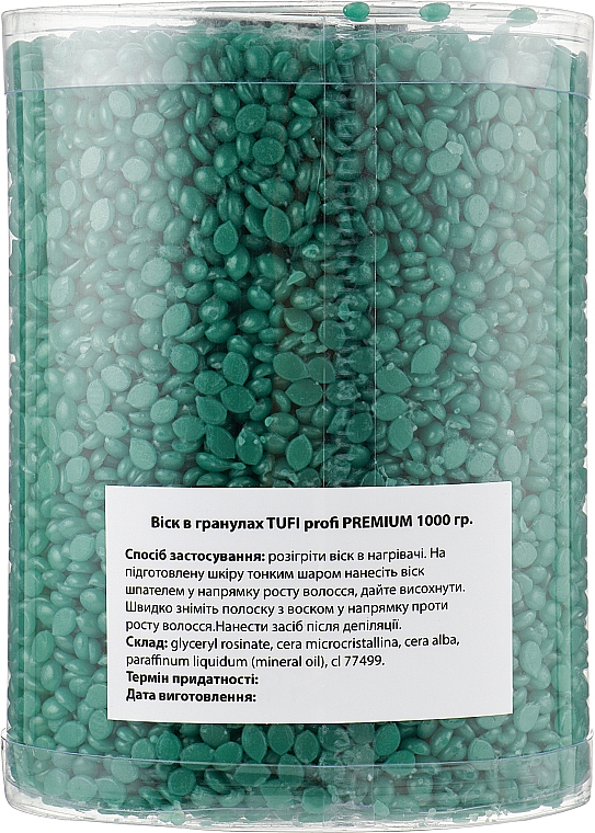 Heißes Polymerwachs in Granulatform mit Aloe - Tufi Profi Premium — Bild N3