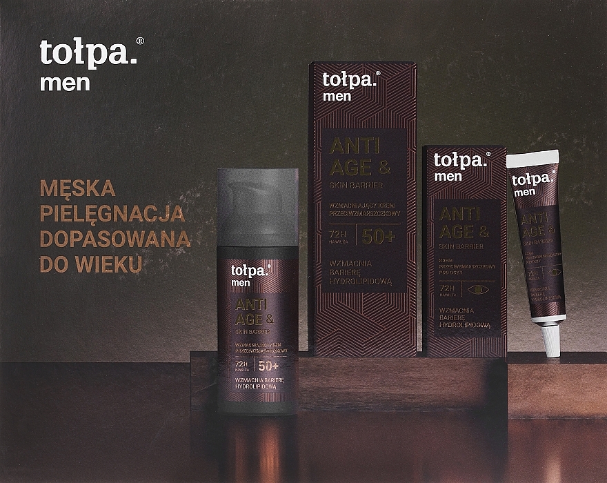 Set - Tolpa Men Anti Age & Skin Barrier 2024 Set (Gesichtscreme/50ml + Augencreme/10ml) — Bild N1