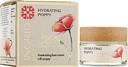 Feuchtigkeitsspendende Gesichtscreme mit Maca-Öl - Ingrid Cosmetics Vegan Hydrating Poppy — Bild N2