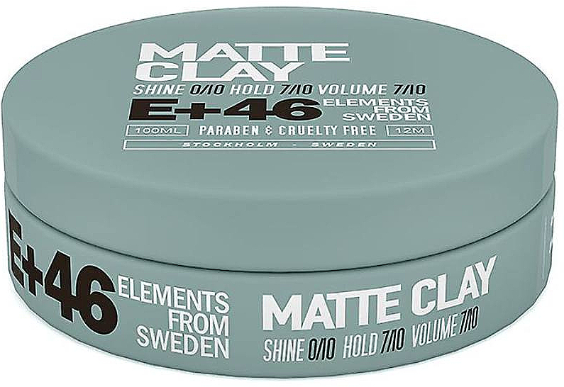 Matter Haarstyling-Ton - E+46 Matte Clay — Bild N1