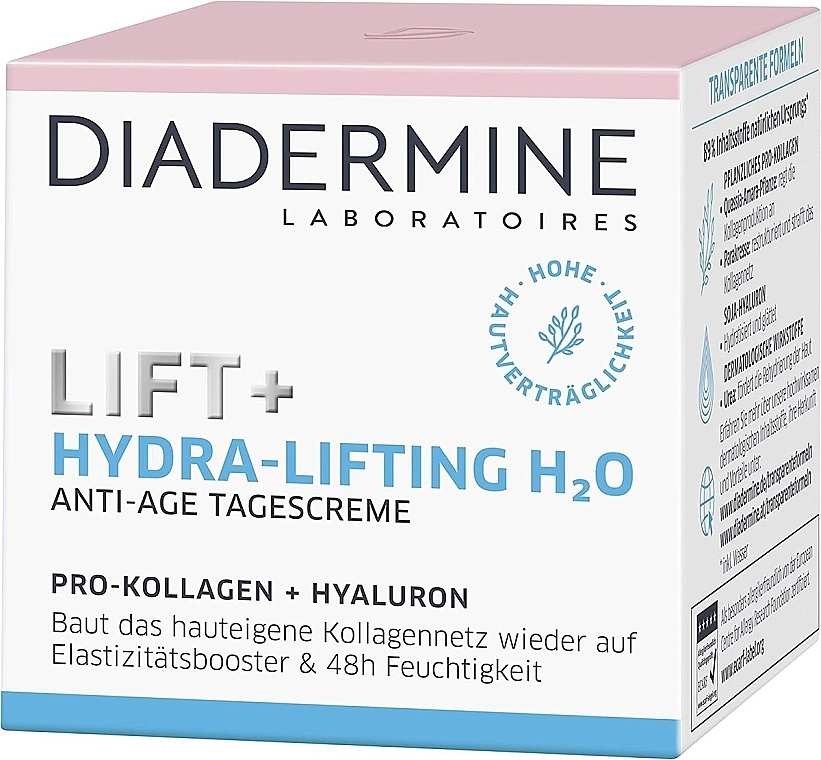 Tagesgesichtscreme - Diadermine Lift+ Hydra-Lifting H2O Anti-Age Day Cream — Bild N1