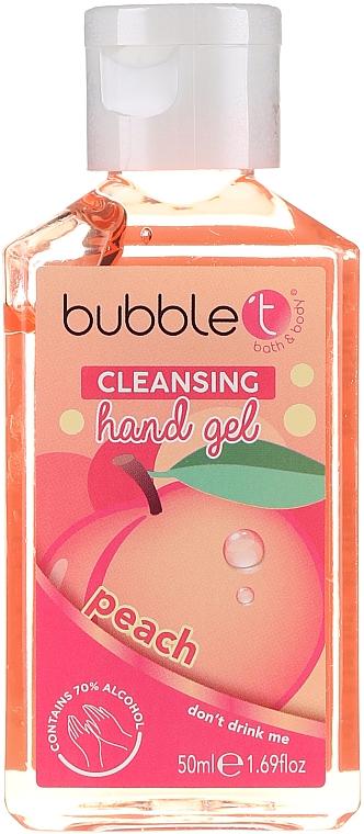 Antibakterielles Handgel Pfirsich - Bubble T Cleansing Hand Gel Peach