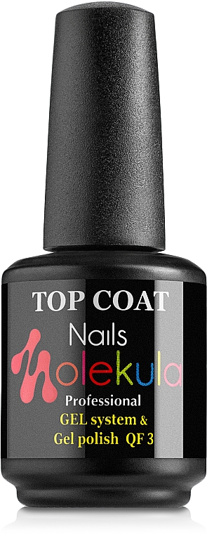 Decklack Gel-Nagellack - Nails Molekula Top Coat QF3 Gel System & Gel Polish — Bild N3