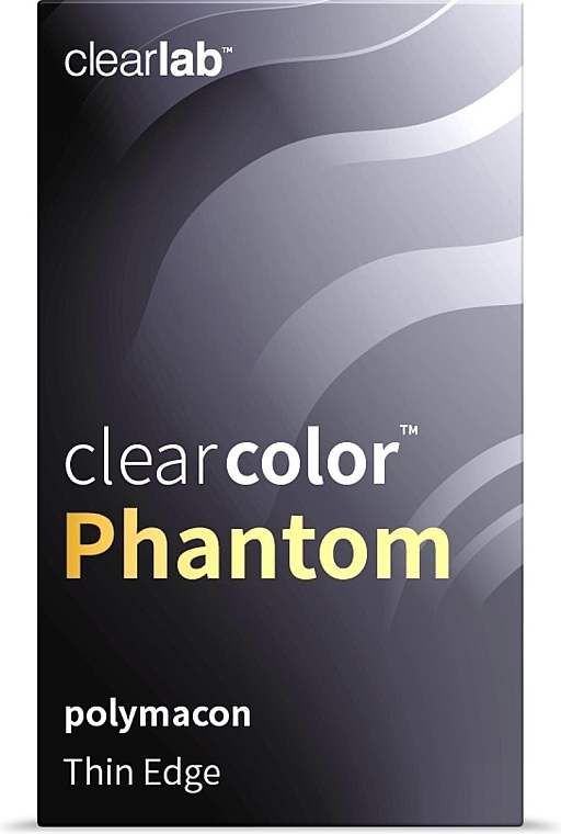 Farbige Kontaktlinsen weiß mit schwarzem Rand 2 St. - Clearlab ClearColor Phantom Manson — Bild N3