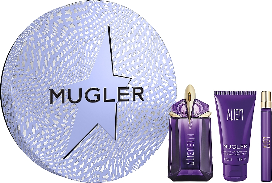 Mugler Alien - Duftset (Eau de Parfum 60ml + Eau de Parfum 10ml + Körperlotion 50ml)  — Bild N1