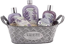 Düfte, Parfümerie und Kosmetik Set 5 St. - Bohemia Gifts Bohemia Herbs Lavender Gift Tin Box