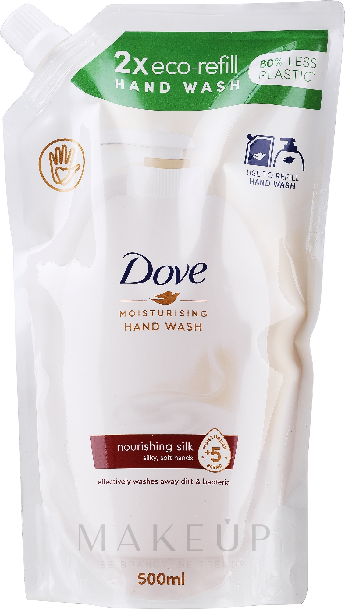 Flüssige Cremeseife - Dove Caring Hand Wash Nourishing Silk (Doypack) — Bild 500 ml