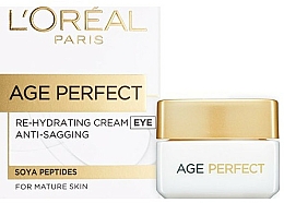 Düfte, Parfümerie und Kosmetik Feuchtigkeitsspendende Augencreme für reife Haut - L'Oreal Paris Age Perfect Re-Hydrating Eye Cream