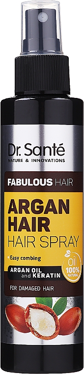 Haarspray mit Arganöl und Keratin für geschädigtes Haar - Dr. Sante Argan Hair