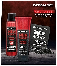 Gesichts- und Körperpflegeset - Dermacol Men Agent Set (Duschgel 250ml + Gesichtsmaske 2x7.5ml + Deospray 150ml) — Bild N1