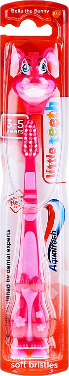 Kinderzahnbürste 3-5 Jahre weich Bella the Bunny pink - Aquafresh Little Teeth Soft — Bild N1