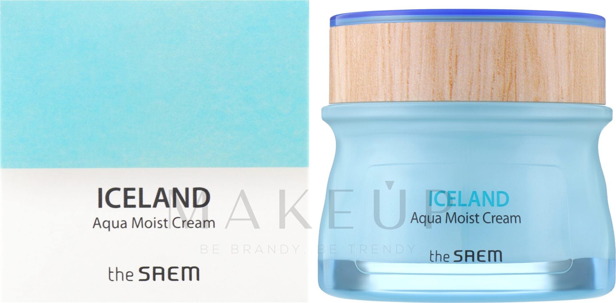 Feuchtigkeitsspendende Gesichtscreme mit Mineralwasser - The Saem Iceland Aqua Moist Cream — Bild 60 ml