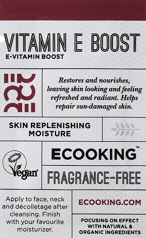 GESCHENK! Gesichtsserum mit Vitamin E - Ecooking Vitamin E Serum (Probe)  — Bild N1