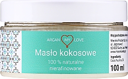 Düfte, Parfümerie und Kosmetik Natürliches unraffiniertes Kokosöl für Körper und Haare - Argan My Love Coconut Oil