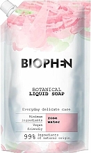 Düfte, Parfümerie und Kosmetik Flüssigseife mit Rosenwasser - Biophen Rose Water Botanical Liquid Soap (Doypack)