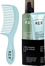 Set - REF Fiber Mouse & Curl Cream Duo (h/mousse/250ml + h/cr/150ml + comb) — Bild N1