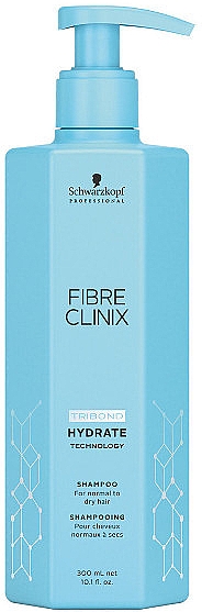 Feuchtigkeitsspendendes Shampoo für trockenes und brüchiges Haar - Schwarzkopf Professional Fibre Clinix Hydrate Shampoo — Bild N1