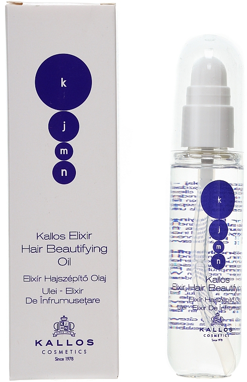 Verschönerndes Haaröl - Kallos Cosmetics KJMN Elixir Hair Beautifying Oil — Bild N1