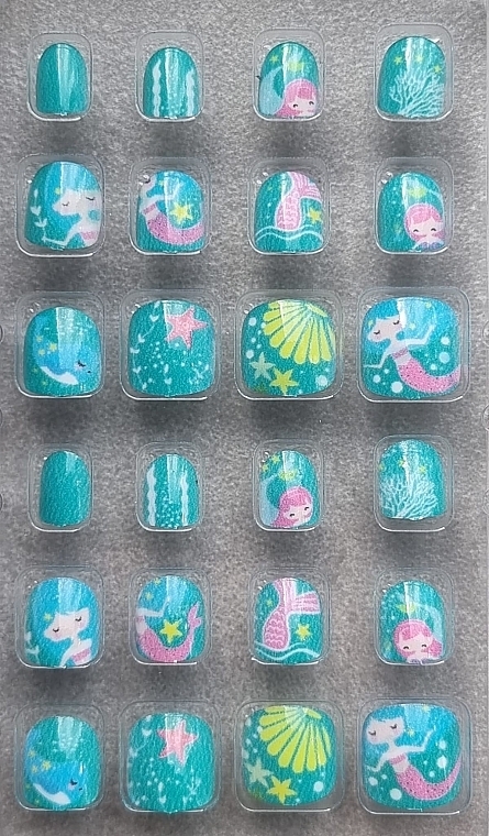 Selbstklebende Nägel für Kinder 969 Meerjungfrau 24 St. - Deni Carte Magic Miss Tips — Bild N2